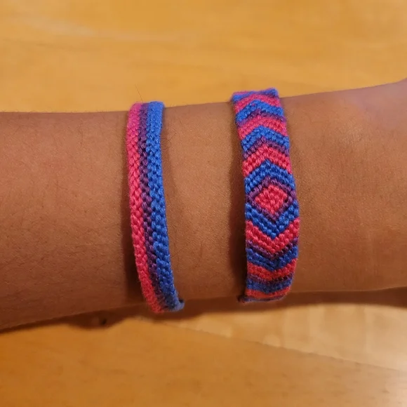 Jewelry Pair Of Pride Bisexual Friendship Bracelets Poshmark
